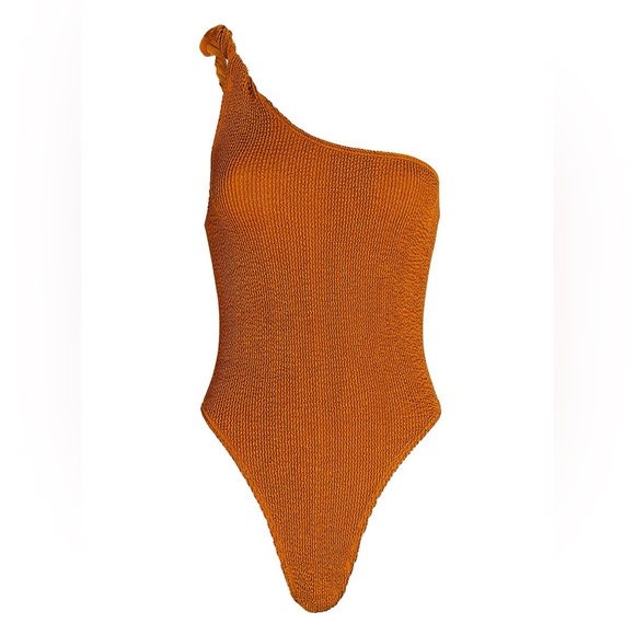 NWT BOND-EYE x Kate Bock Cedar BrownTwist Strap Oscar One Piece Swimsuit, O/S - Picture 7 of 11